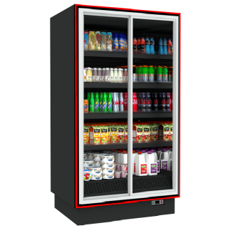SELF SERVICE BALI S 1.00 x 0.75 x 2.20 SLD ΣΥΡΟΜΕΝΕΣ ΠΟΡΤΕΣ ΔΙΠΛΗΣ ΥΑΛΩΣΗΣ